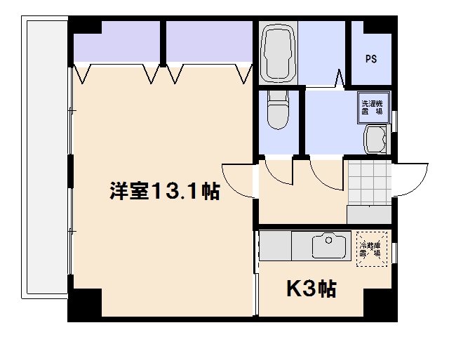 プティ　リビエールⅡ番館 405号室 間取り