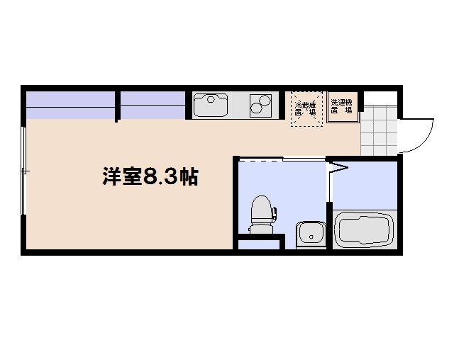dimanche 202号室 間取り