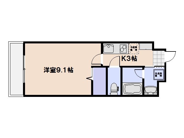 Pino楽々園 204号室 間取り