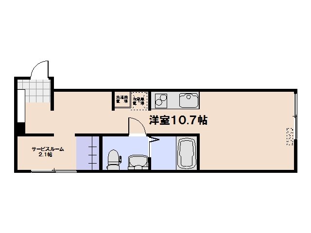 ポルトボヌール五日市参番館 106号室 間取り