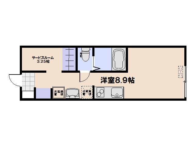 ポルトボヌール五日市参番館 204号室 間取り