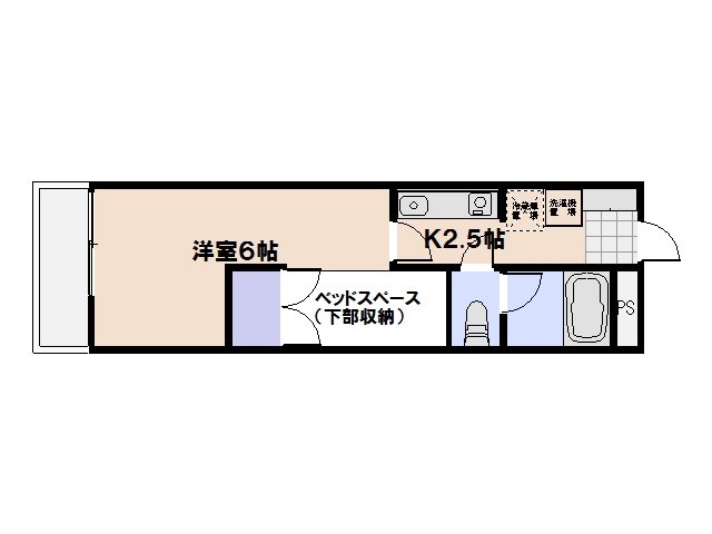 ルームサンコート 103号室 間取り
