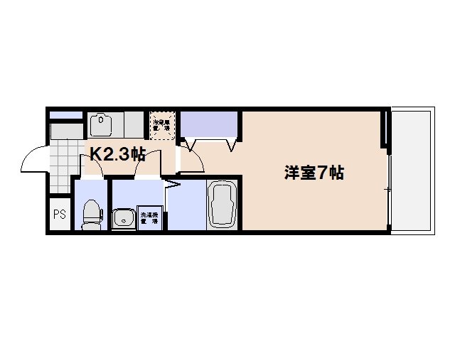 リバーサイド蛍 104号室 間取り