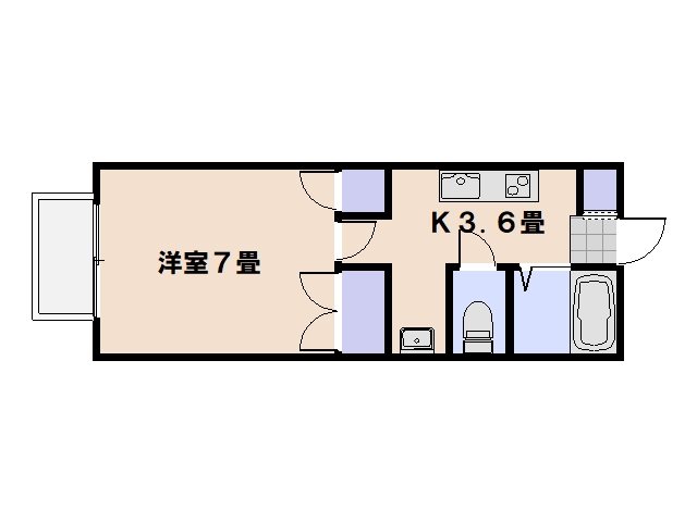 シャンマルク 104号室 間取り