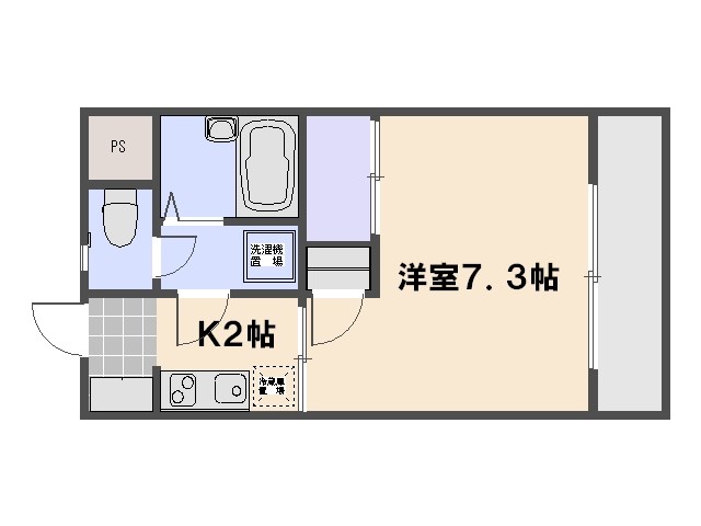 サンライズ五日市 403号室 間取り