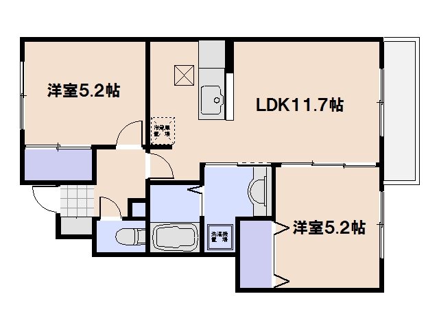 セジュールゆう 103号室 間取り