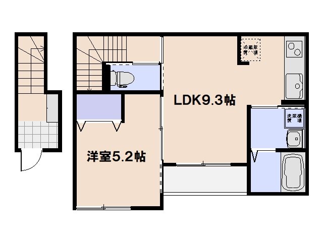フェリーチェ宮内 202号室 間取り