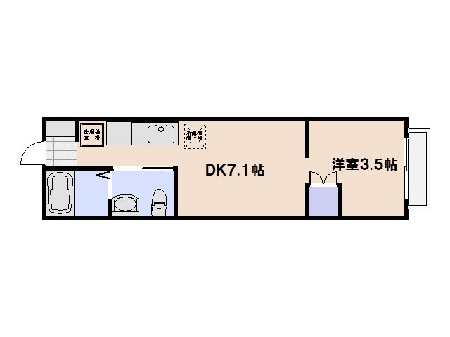COLLENA 203号室 間取り