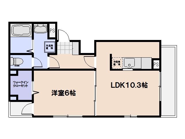 イマージアム光井A 301号室 間取り