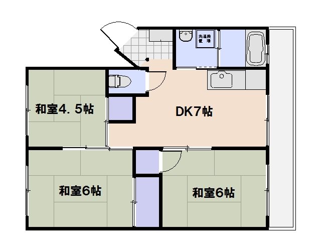 城元マンション 304号室 間取り