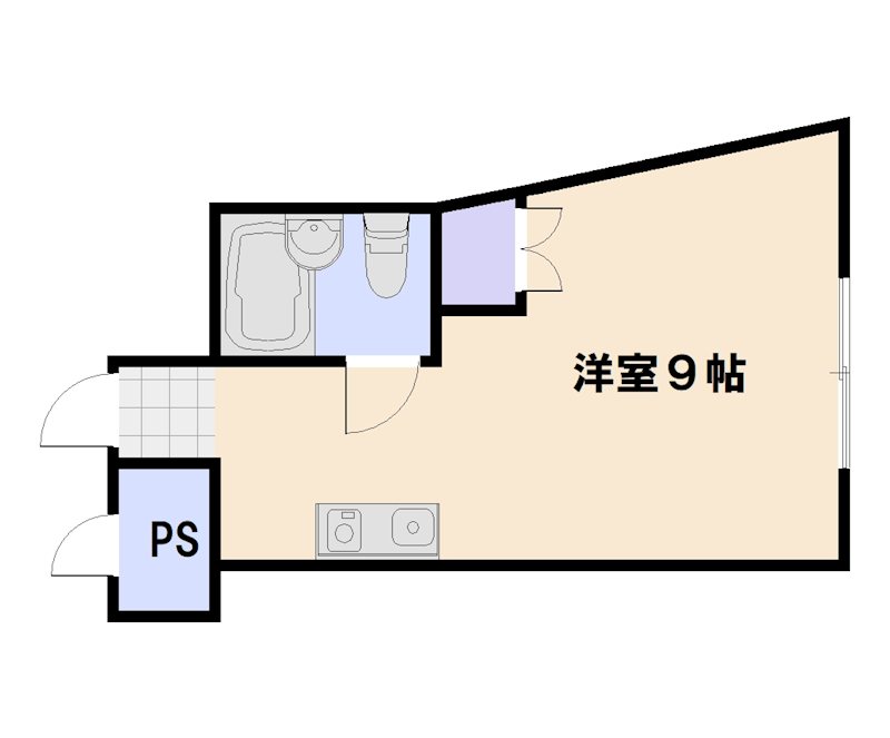 エビスビル 401号室 間取り
