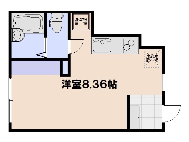 ソフィスコート八幡 101号室 間取り