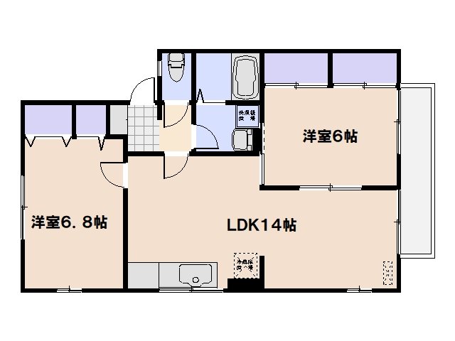エクレール西田　Ｂ棟 間取り