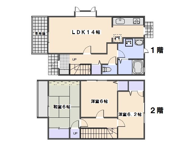 グレースコート三宅　A棟 間取り