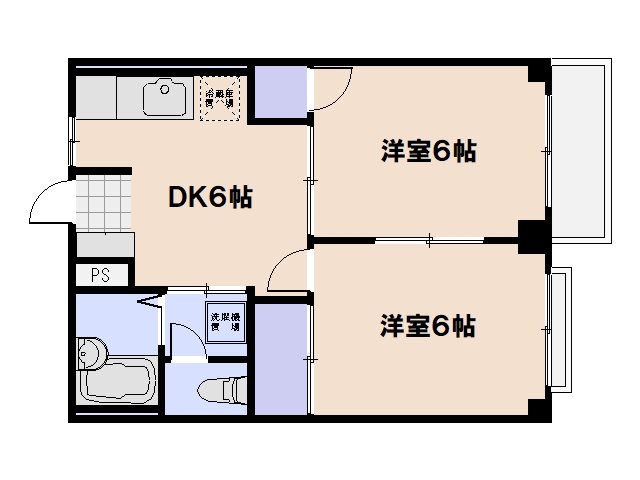 エルディム広田 間取り図