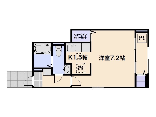 ヤマコウバシ 102号室 間取り