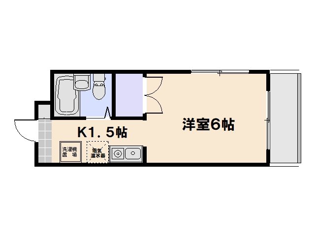 サンライズ五日市中央5丁目ビル 402号室 間取り