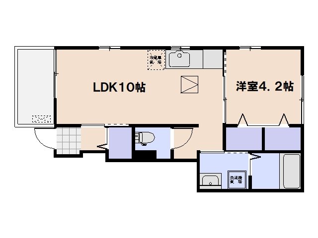 グロース　ブルーメ　B 101号室 間取り