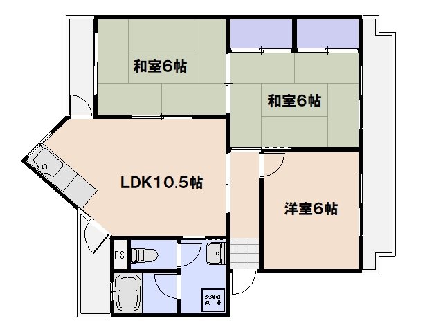 スワビル 401号室 間取り
