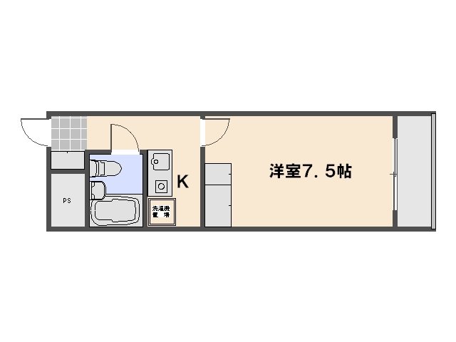 サンライズ千同Ⅱ 間取り図