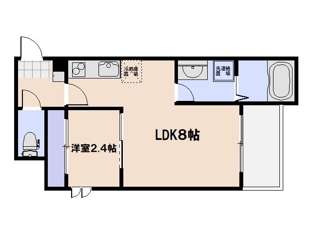 PensionJuly桜尾 303号室 間取り