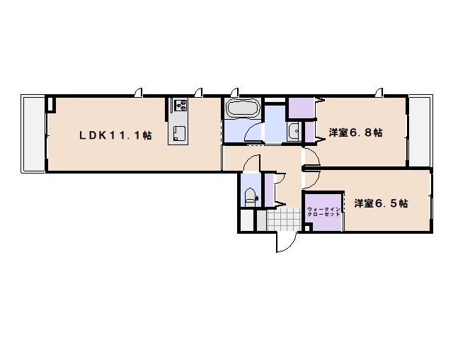  Ｗ＆Ｂ（ダブル　アンド　ビー）  間取り