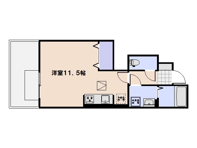 コンフォルトヒルズ 103号室 間取り