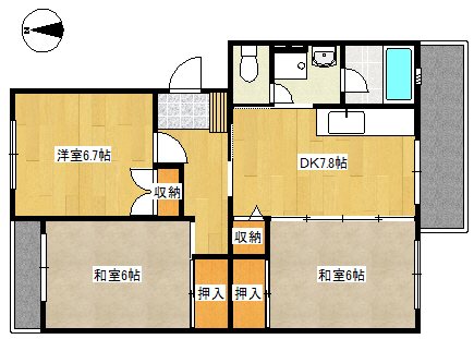 第５真屋ビル 301号室 間取り
