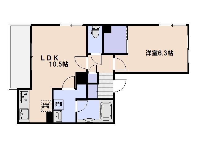 アヴニール五日市中央 302号室 間取り