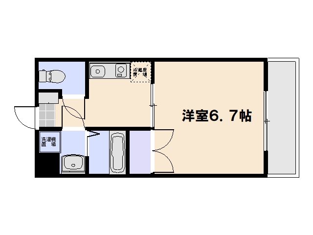 M.city井口 203号室 間取り