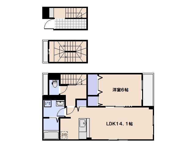 リバーサイド　ケン 302号室 間取り