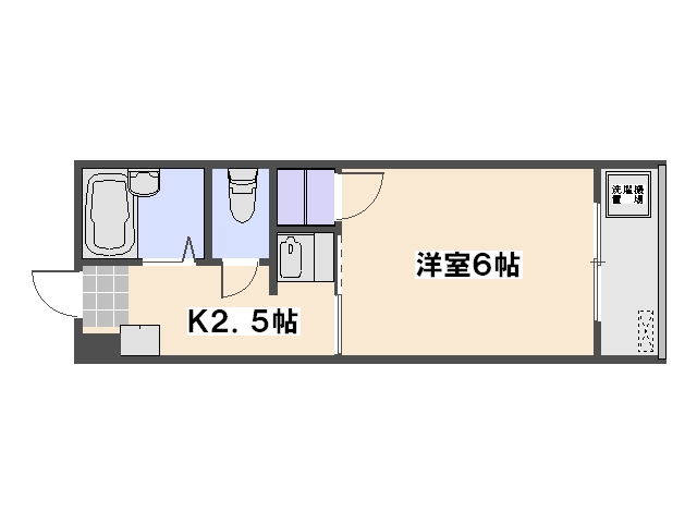 ジョイフリー皆賀 402号室 間取り