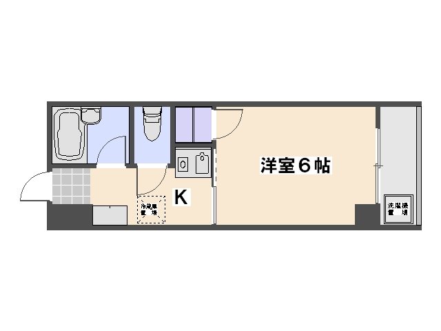 ロイヤルシティ隅の浜 207号室 間取り