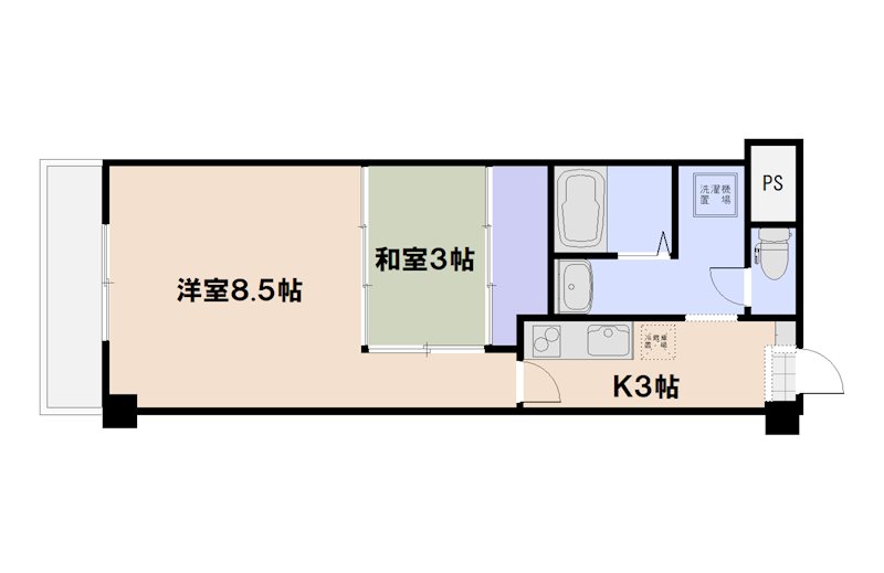 センチュリー相原 405号室 間取り