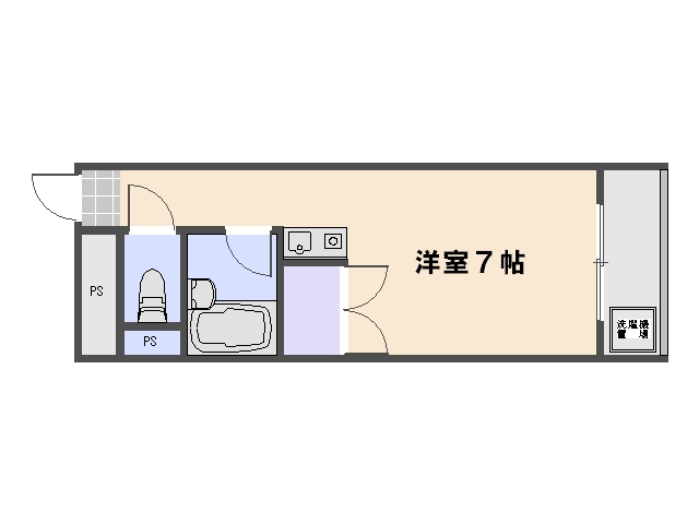 グランコートY 401号室 間取り