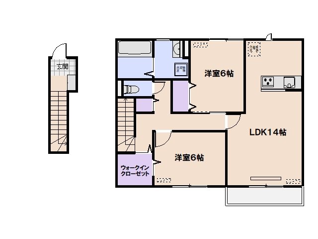 D-roomそらの 間取り