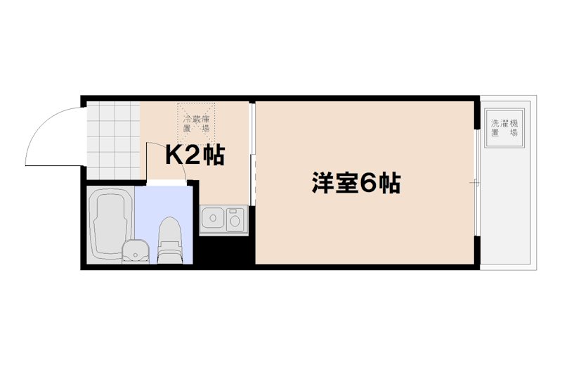 三宅館 301号室 間取り