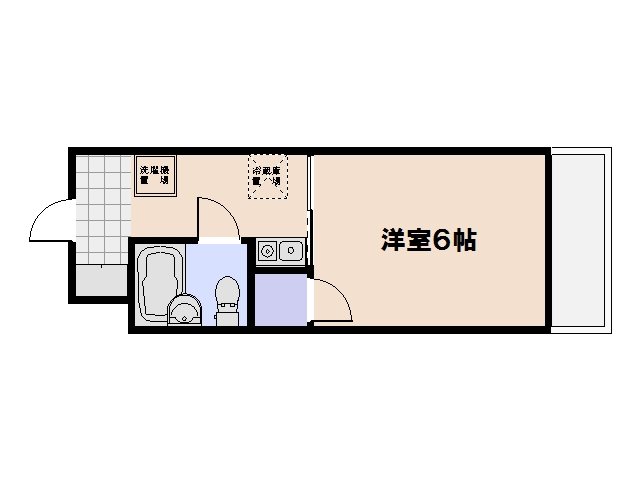 グレイス旭園 104号室 間取り