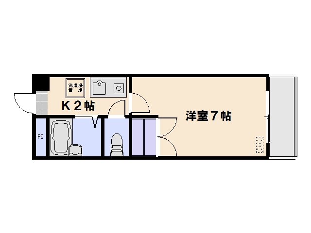 サンライズ三宅Ⅲ 302号室 間取り