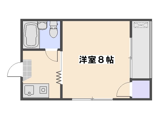 サンライズ五観橋 401号室 間取り