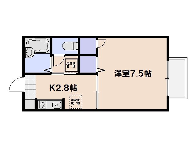 サニーハイツMARU 203号室 間取り