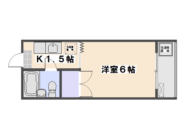 サンライズ千同A 205号室 間取り
