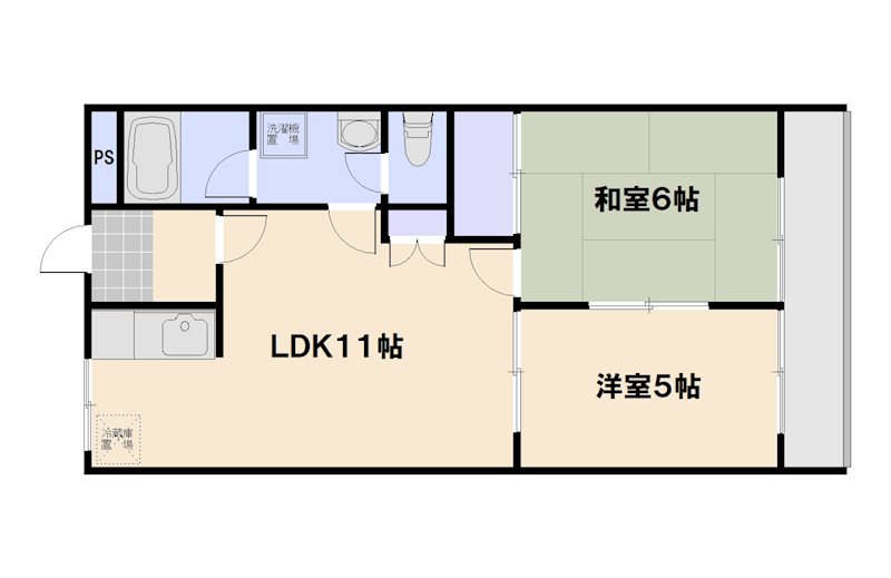 ルミナス八幡 間取り