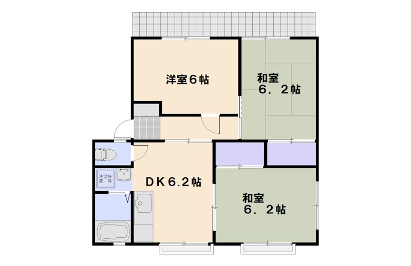 レヴールKⅠ 101号室 間取り