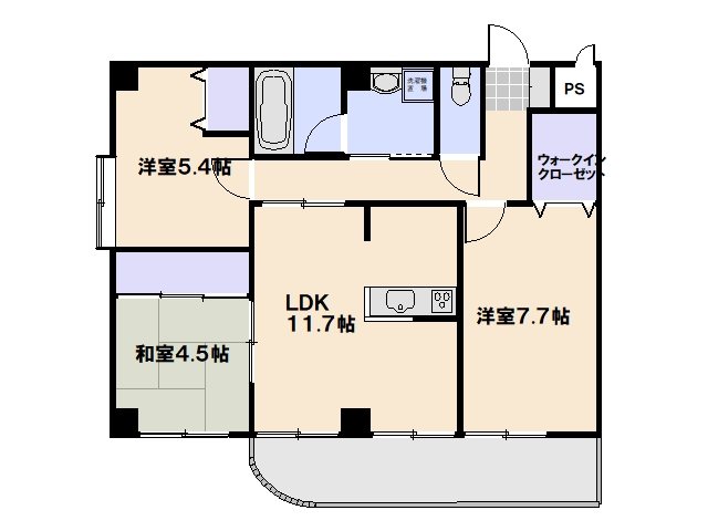 プラザ初雪 間取り図