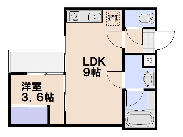 ベルヒルズ天神 間取り