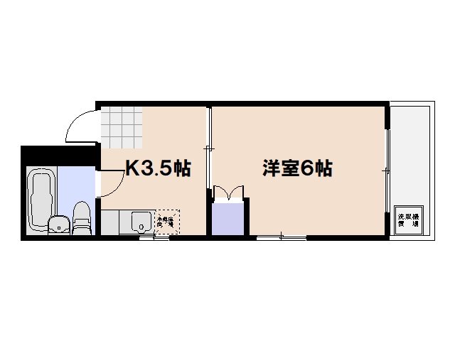 ロイヤル隅の浜 302号室 間取り