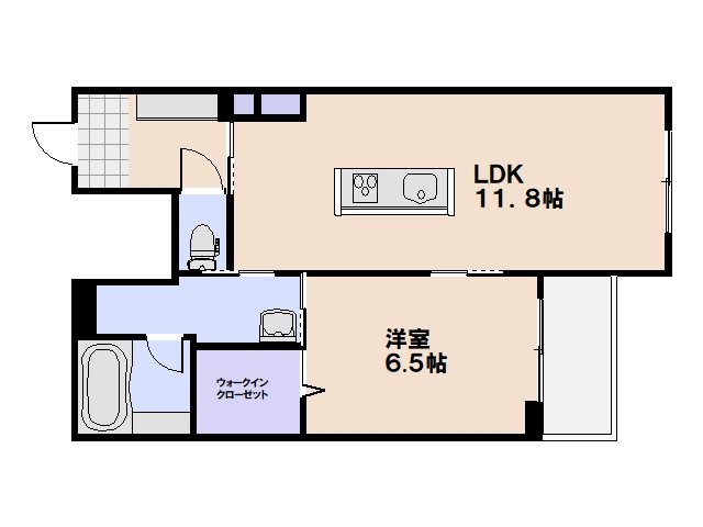 ボヌール櫻 204号室 間取り
