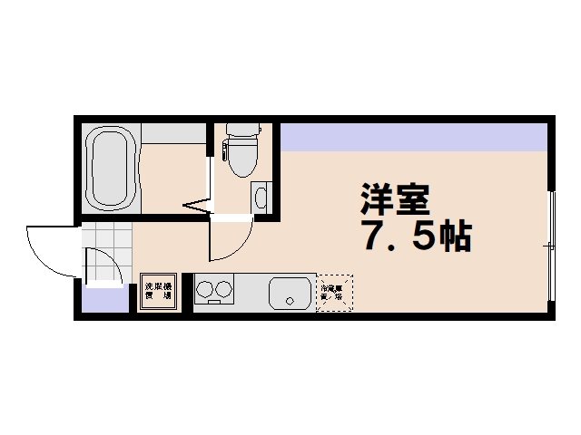 トワスール美の里 202号室 間取り