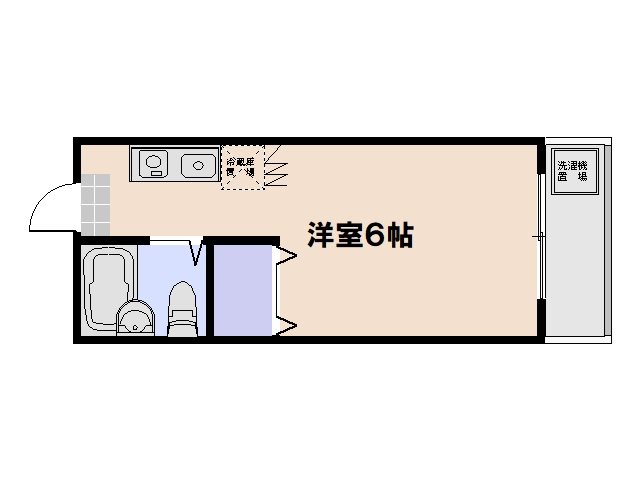 サンライズ千同B 間取り図